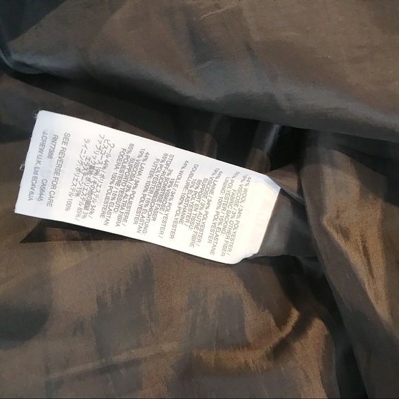 JCrew Gray Flannel Ruffle Skirt Size 4 - Picture 6 of 7